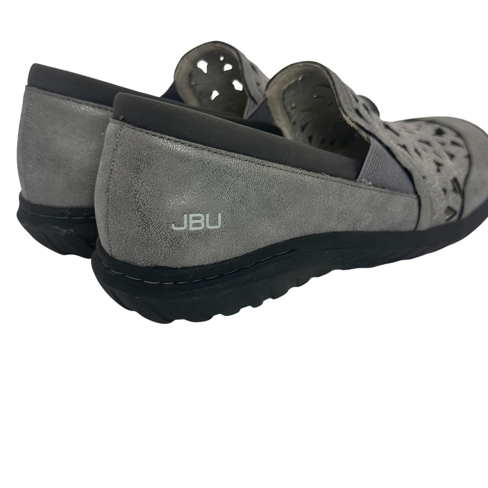 JBU by Jambu Wildflower Moc Grey Floral Laser Cut Slip On Shoes Comfort walk 8M - Picture 11 of 13